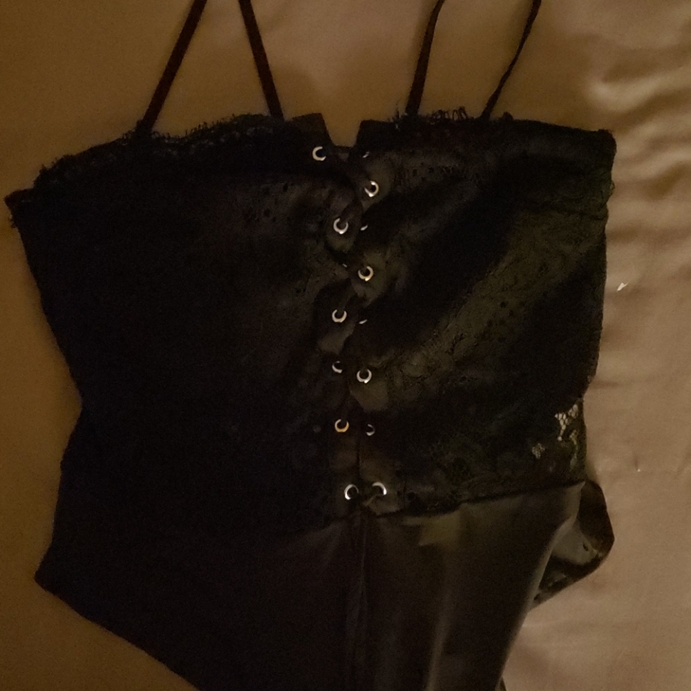 Black See-through Corset